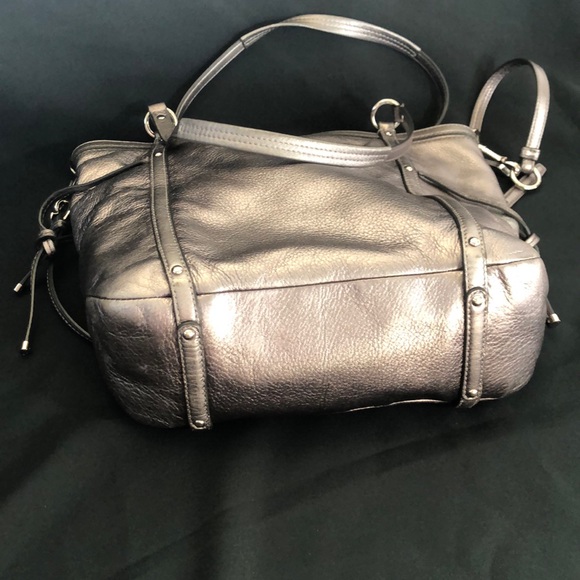 Lovely COACH  grey/silver color shoulders Bag - Picture 5 of 15
